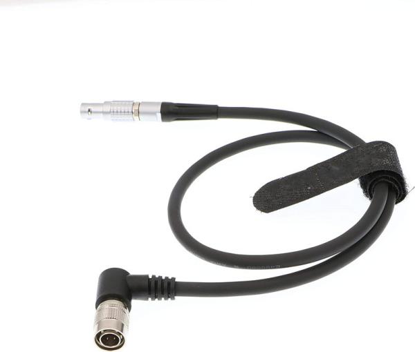 Lemo 2 Pin Male to Male 4 Pin Hirose Cable for Teradek Bolt 500 Transmitter from Sony F5
