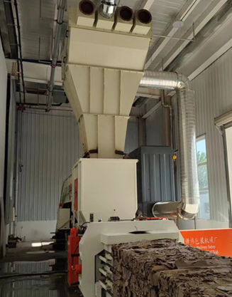 Large Capacity Horizontal Baler Recycling Machinery Stable Customizable Dimensions