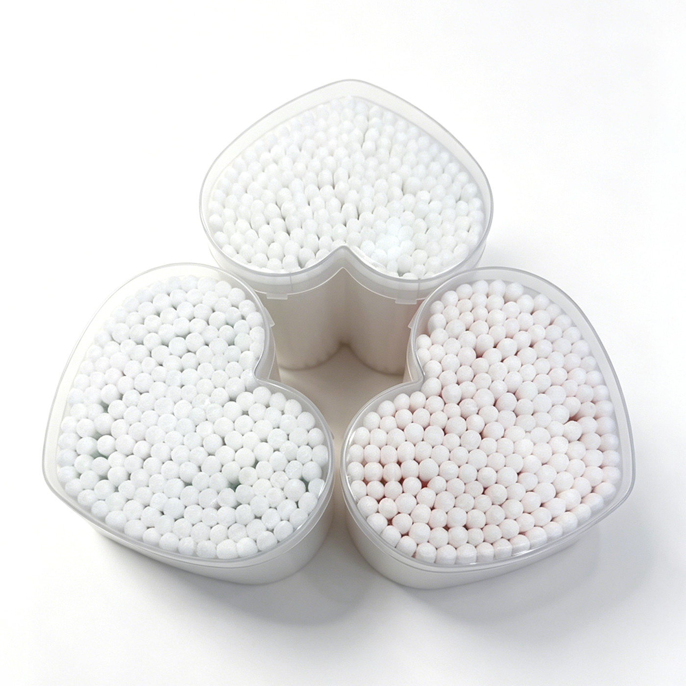 Lint Free White Cotton Swabs Double Tipped Makeup Cotton Buds