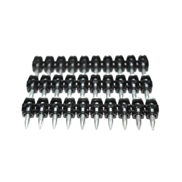 Straight Shank Gas Nails Cold Galvanized Steel Concrete Nails Rust Resistant Smooth Design