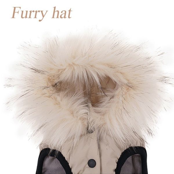 Adjustable Waterproof Windproof Doggie Outdoor Jacket for Small to Medium Sized Dogs