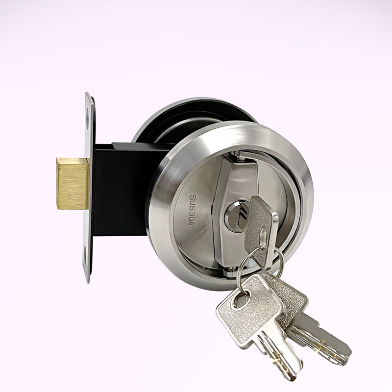Stainless Steel Invisible Hidden Door Lock Modern Design Universal Bedroom Doors Wall-Mounted Sliding Door Closure Doors