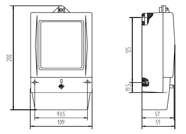 127/230V PC Cover Single Phase kilowatt hour meter With Ultrasonic Closed Cover