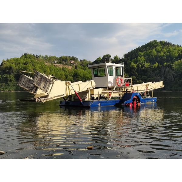10CBM Уборщик водных гиацинтов для сбора водных водорослей 4-5 км/ч