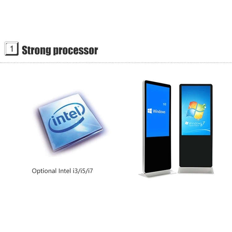 Iphone сформировало пол стоя LCD рекламируя киоск тотема Signage цифров