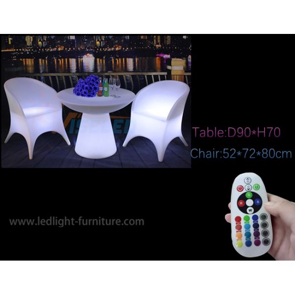 A tabela de cocktail dada forma cogumelo do diodo emissor de luz do pátio, comercial Waterproof ilumina acima a mesa de centro