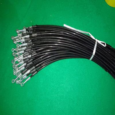 Conjunto de mangueira de freio de motocicleta de 3,2 x 7,5 mm com banjos cromados