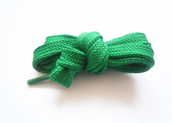 54 Inch Flat Cotton Shoelaces / Flat Elastic Shoelaces For Running Shoe