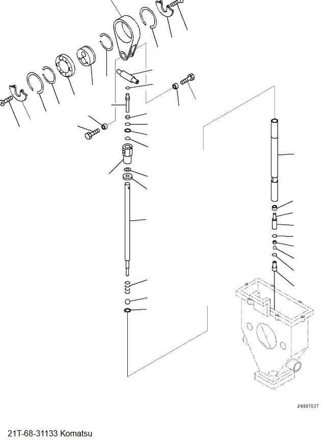 Excavatrice Pièces hydrauliques 21T6831133 21T-68-31133 Pompe de graisse pour assemblage de pompe Komatsu PC2000-8 PC2000 Machines de construction