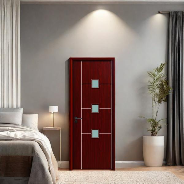 WPC Glass Door with Superior Strength and Moisture Resistance for Soundproof Interiors