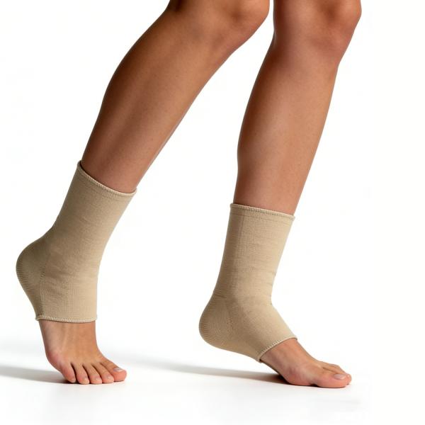 new breathable compression sleeve for ankle support knitted cotton ankle support brace
