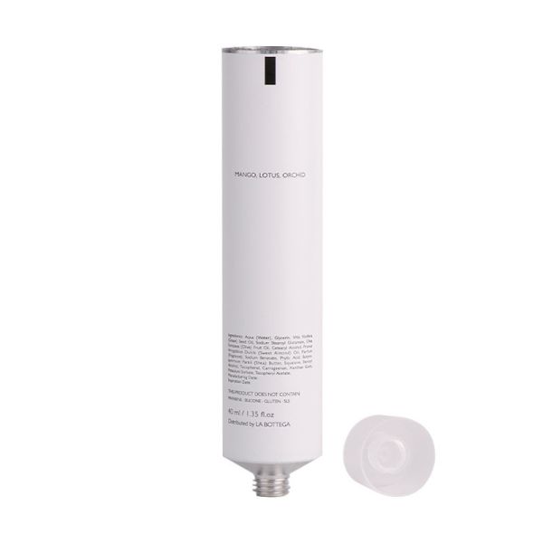 Подгонянная алюминиевая косметическая трубка сливк руки трубки выжимкы