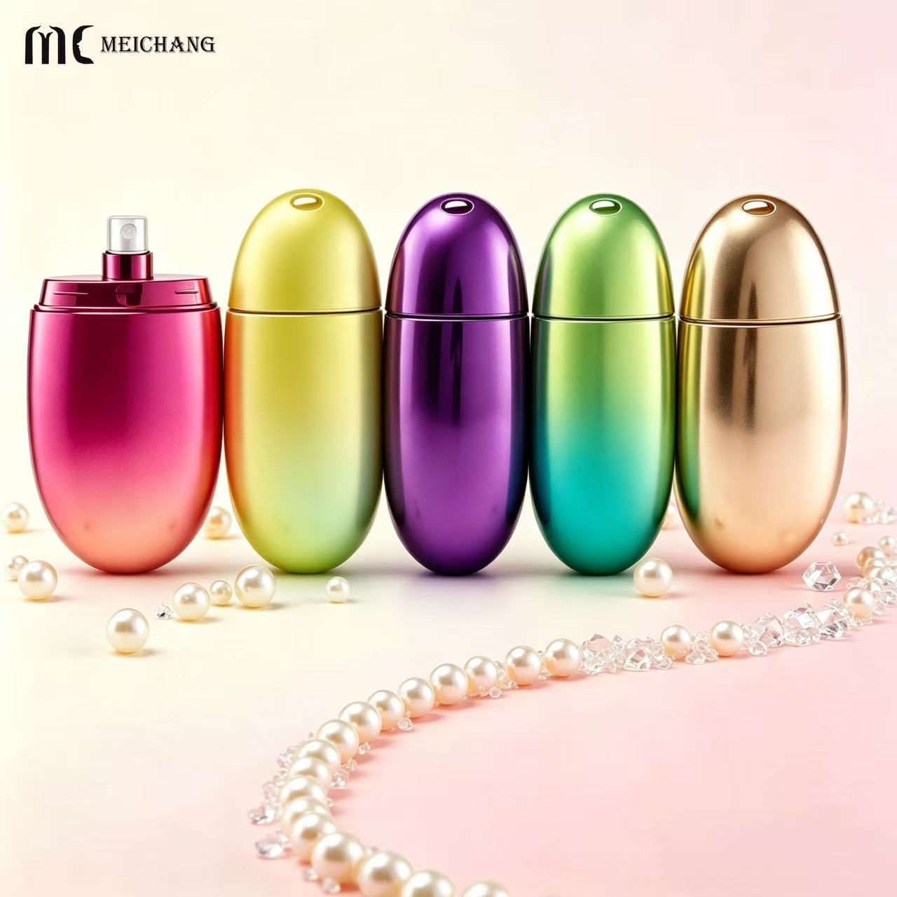 18ml Portable Egg-Shaped Fine Mist Spray Bottle for Mosquito Repellent Packaging (MC-454)