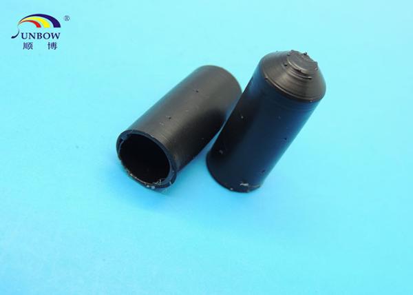 Wire Cables Accessories Waterproof Polyolefin Heat Shrink End Caps , Tube Protection Caps