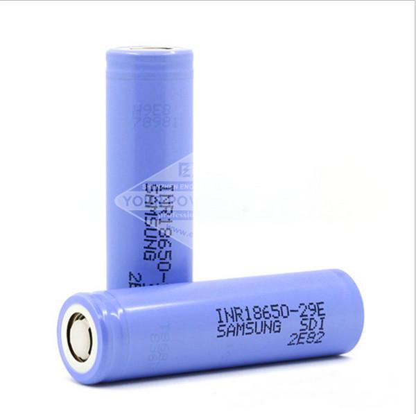 29E INR 18650 Rechargeable Battery Cells 2900mAh 3.7 V Lithium Ion Battery