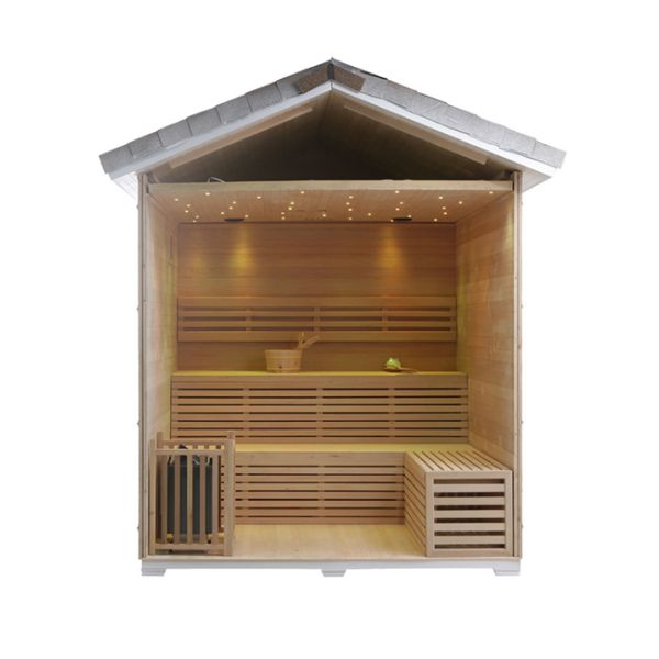 Waterproof 3 Person Finnish Outdoor Dry Sauna Backyard