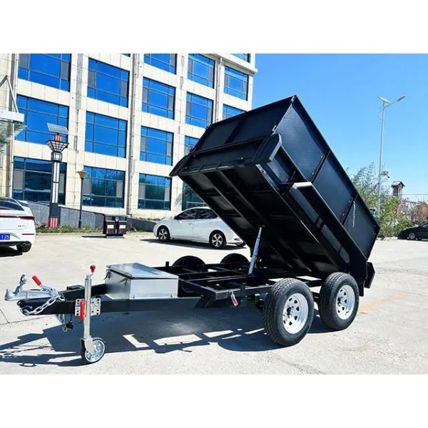 Remorques basculantes hydrauliques à deux essieux 9x6 galvanisées à chaud