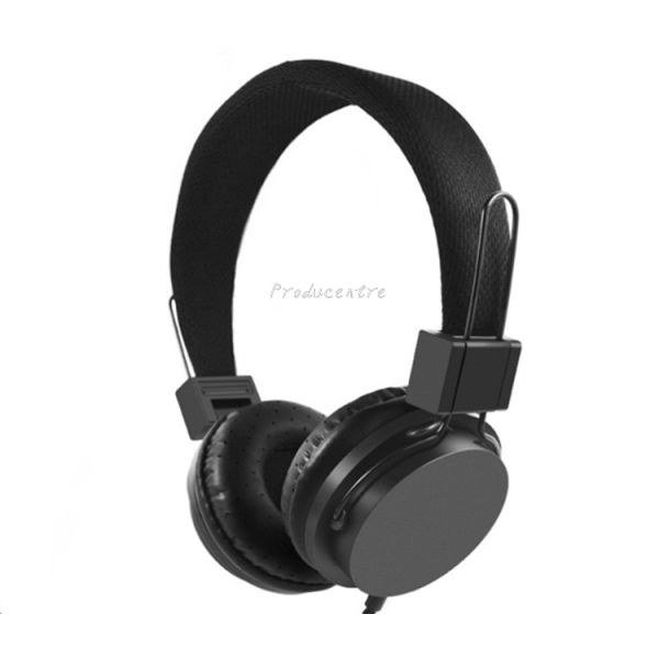 HIFI sound true stereo wired earphone headphone headset with over ear ear cushion ear pads