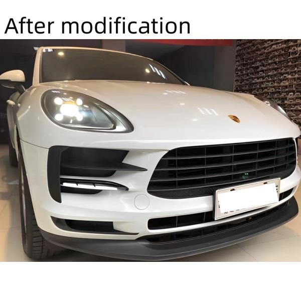 Melhore a aparência do seu Porsche Macan com o nosso kit de pára-choques dianteiro modificado
