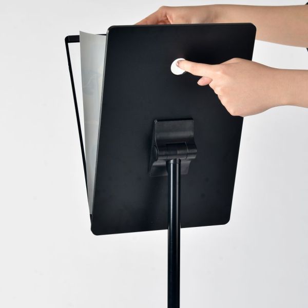 5.2kg Adjustable Sign Stand 1210x280mm Stainless Steel Pipe