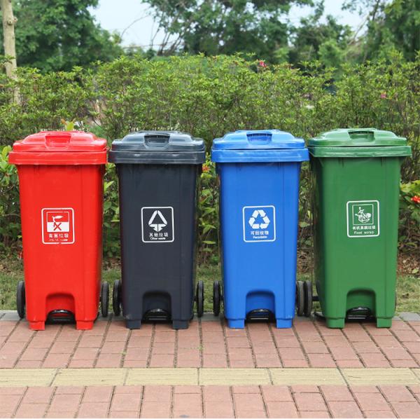 Pp Open Top ODM Plastic Kitchen Trash Cans EN 840 Certificate