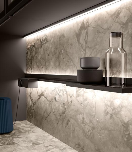 Armários de luxo personalizados Armários de cozinha de mobiliário de design Armário de cozinha Armário de cozinha moderno