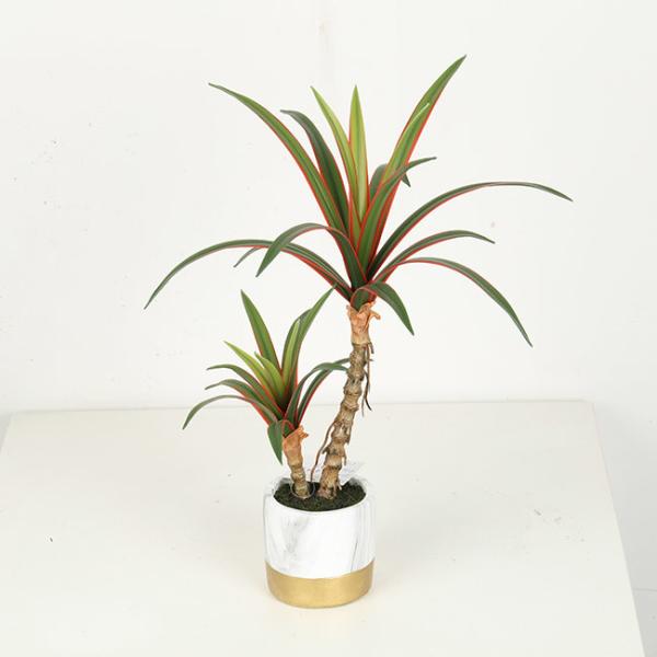 Red Side Dracaena Artificial Bonsai Tree For Indoor Decoration 38 CM 50 CM 68 CM