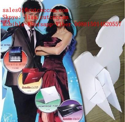 Custom Cutout Fluteboard Signage Booth Standee CAD Knife Cutting Coneyor Table