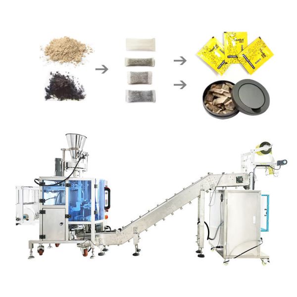 Automatic Snus Powder Packaging Machine with Mouthpiece Lip Smoke Packaging Machine