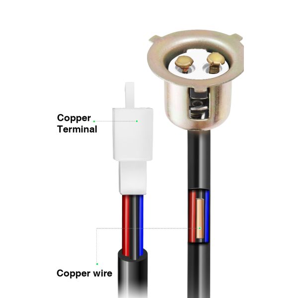 Customized Excellent 180mm Motorcycle Light Socket Bulb Holder with Lighting Function
