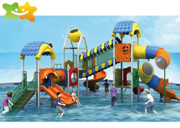 Plastic Toddler Water Slide , Tube Water Slide Fiberglass High Speed CAD Drawing