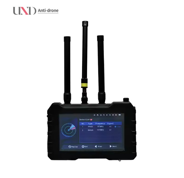 1.5km 70MHz-6.2GHz Portable Full Frequency Durable UAV Detector FPV Video Anti-Drone Watch Collaboration Touch Screen 3-5s
