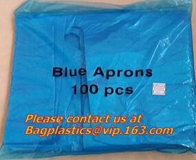 Medical Protective Disposable Apron, CPE APRON, with thumb loop, kitchen, dental supplies, chef, healthcare