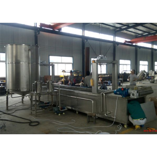 peanut frying line 1t/h, peanut frying machine, peanut oil roaster