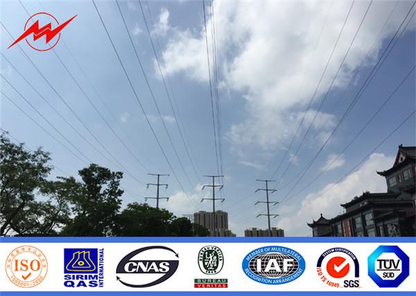 33 Kv Double Circuit Transmission Line Poles For Power Distribution Line Project