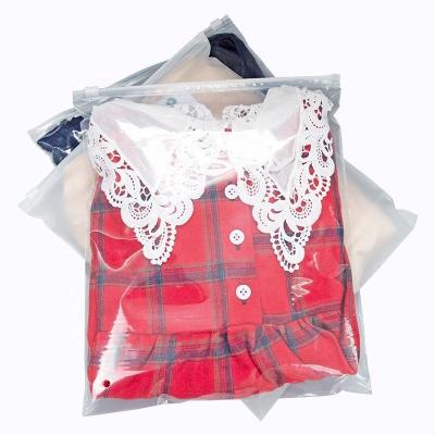 Waterproof Frosted CPE Zipper Bags Printable Logo Available With Dustproof Performance