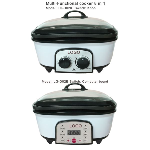 8 in 1 New Multipurpose food pot cooker National electric stir fry multi cooker
