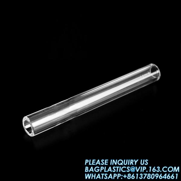4 Inch Long 10 Pieces Glass Borosilicate Blowing Tubes 12 Mm OD 2mm Thick Wall Tubing, Clear Tubes For Art DIY
