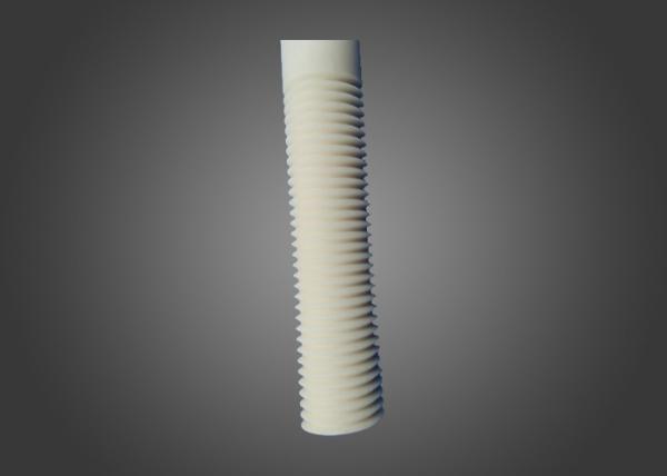 High Purity Thermocouple Protection Tube 99 Alumina Ceramic Threaded Pipe Machining Rod