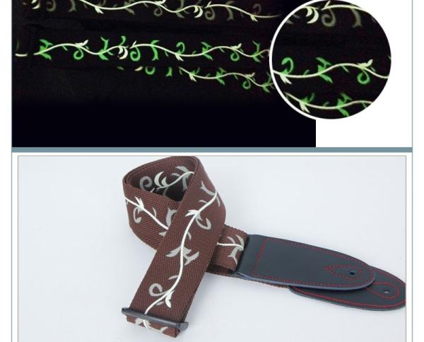 Professional Acoustic Guitar Neck Strap , Western Style Guitar Strap 