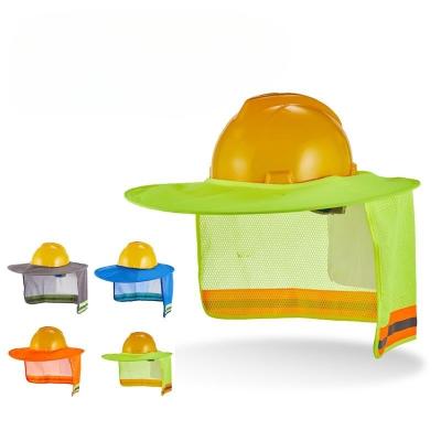 Ergonômico Hi Vis Hard Hat Sombra de Sol Ventilada Sombra de Sol Neck Cover Com Visor