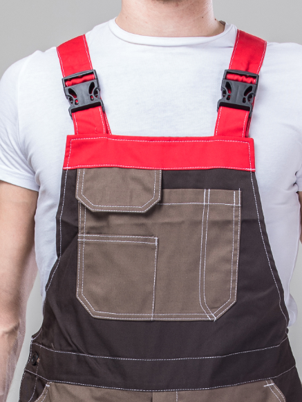 65% Polyester 35% Cotton Protective Work Clothing For Male With Elastic Band