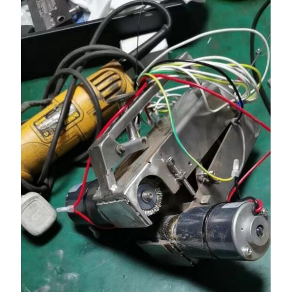 Copper Wire Cable Peeling Brush 1.4 Inch Wide Face Stainless Steel Wire