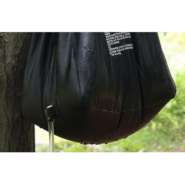 20L PVC Portable Outdoor Camping Shower Bag for Solar Heated Shower in Green or Blue