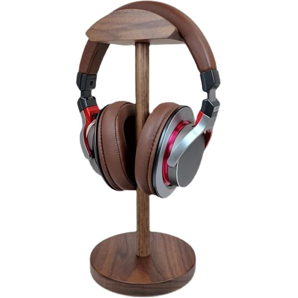 Porteur de casque en bois, support de stockage et de jeu, anti-dérapant avec base solide, accessoires pour écouteurs