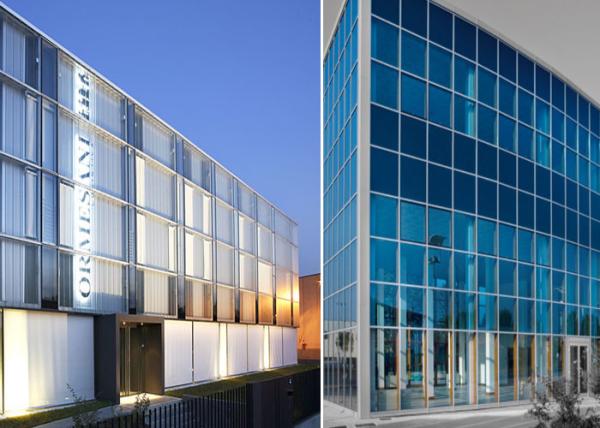 Fire Prevention Steel Frame Curtain Wall Sound Insulation With Various Structural Forms