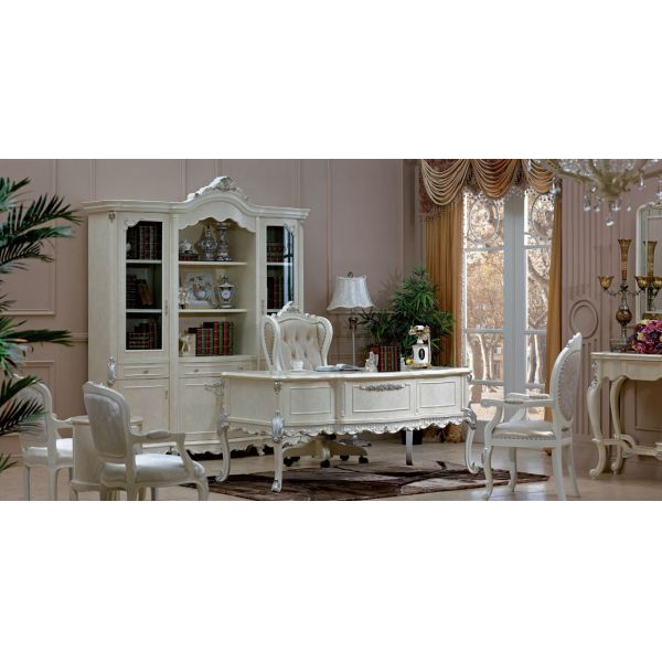 3pcs Household Classic Home Office Desks European American Solid Wood Computer Desk