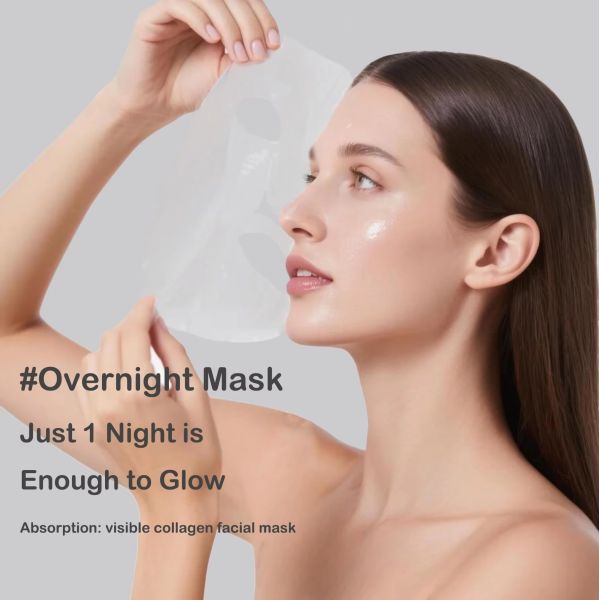 Hydrogel Bio Collagen Face Mask Sheet Skin Recovery Repair Recombinant Custom Size