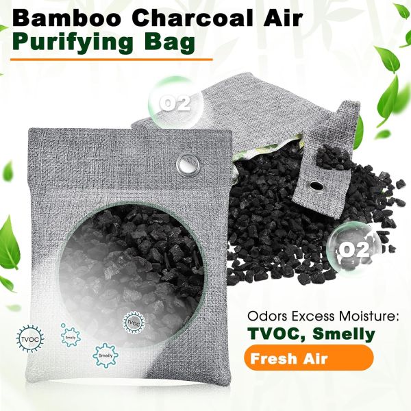 30 Pack Bamboo Charcoal Air Purifying Bags Active Ingredient Content Above 80% Home