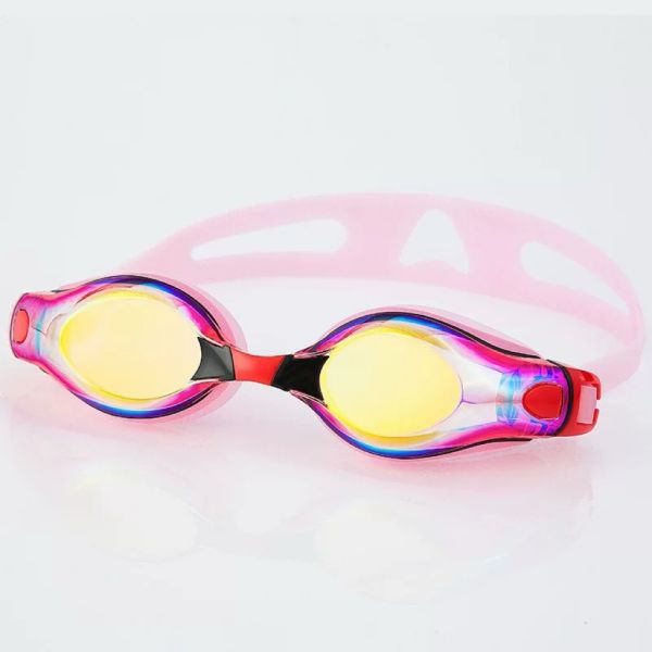 100% Silicone Adult Swimming Goggles With Anti Fog Wide Vision Adjustable For Racing